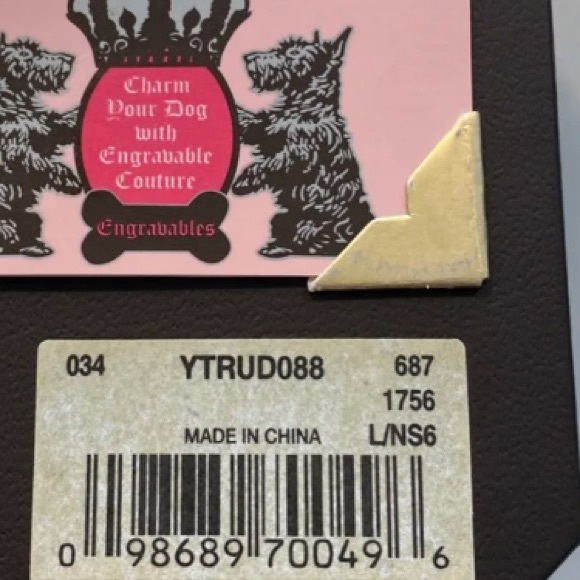 SOLD Juicy Couture I’M LOST CALL MOMMY DOG TAG CHARM Engravable NEW IN BOX - Picture 5 of 6
